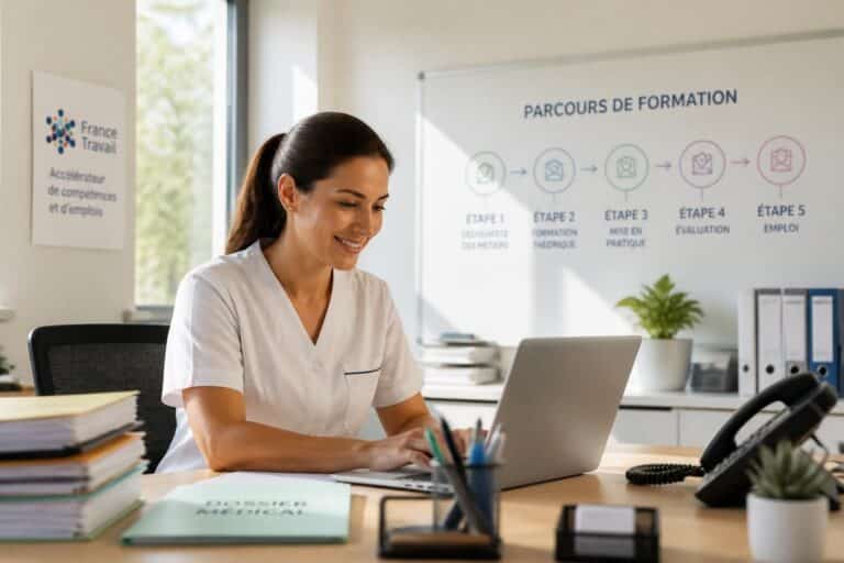découvrez la formation secrétaire médicale proposée via france travail, un parcours complet pour acquérir les compétences essentielles et réussir dans le secteur médical.