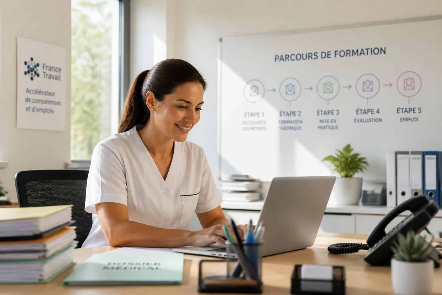 découvrez la formation secrétaire médicale proposée via france travail, un parcours complet pour acquérir les compétences essentielles et réussir dans le secteur médical.